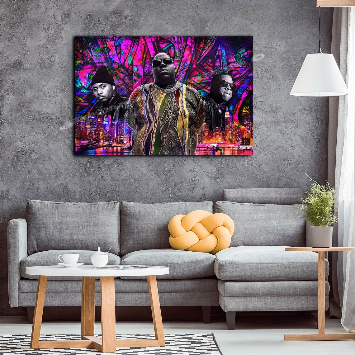 Biggie-Nas-Jay-z-Art-Painting-3Kings
