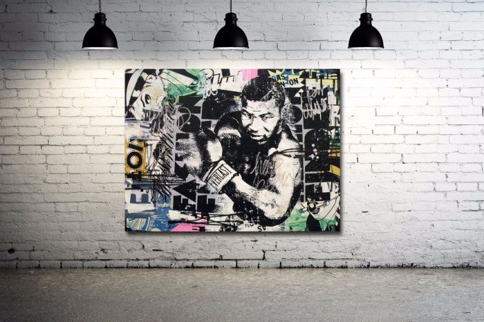 Angry Mike Tyson Splash Urban Street Art Ready to hang Print - Image 3