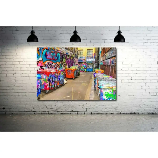 Graffiti Alley Melbourne Australia 36 x 24 Canvas Print Urban Street art
