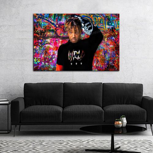 Juice Wrld Original Grafitti Canvas Art print poster