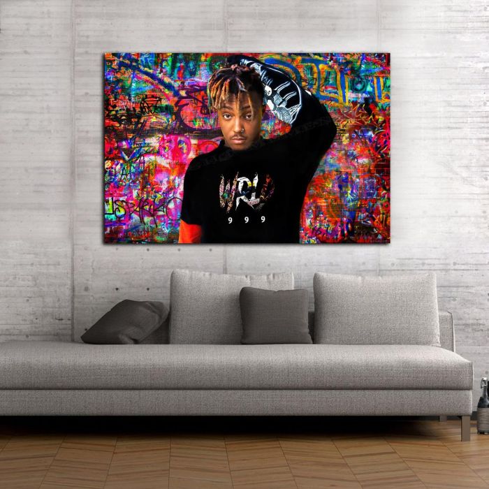 Juice Wrld Original Grafitti Canvas Art print poster