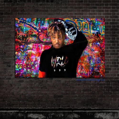 Juice Wrld Original Grafitti Canvas Art print poster