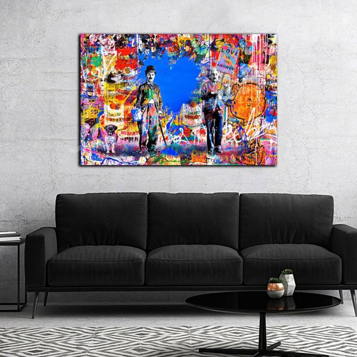 Banksy Street art Graffiti Canvas print