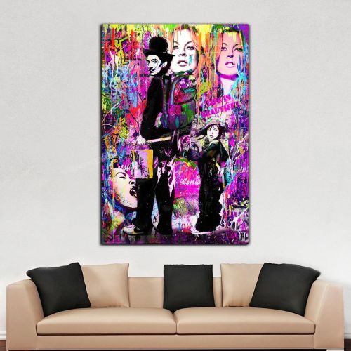 Banksy Graffiti Life is beautiful Salvadore Dali Ready to Hang Canvas Banksy - Graffiti -