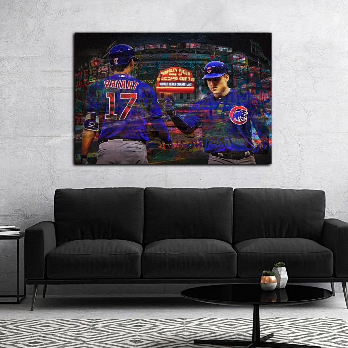 Rizzo Bryant Cubs Canvas graffiti art