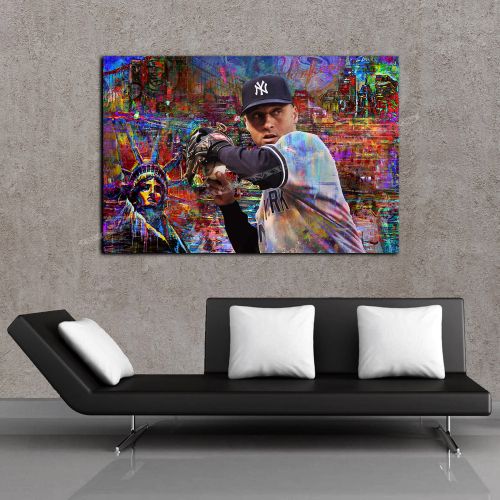 Derek Jeter Yankees original Graffiti Canvas Art