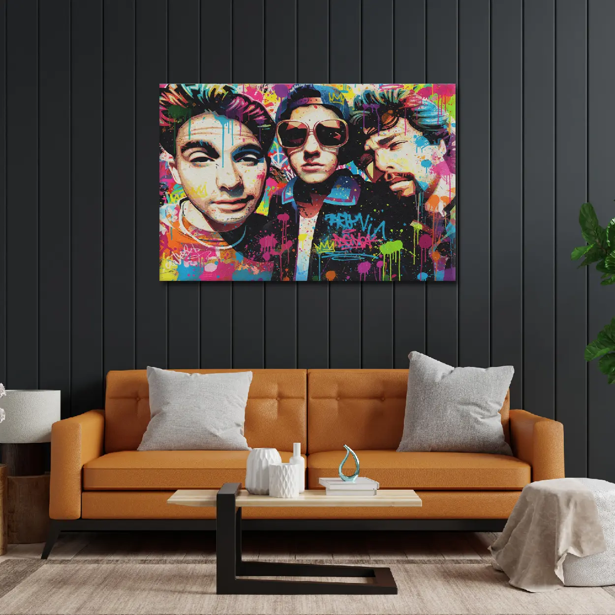 Beastie Boys Graffiti Canvas Art - Ludlow and Rivington Remake