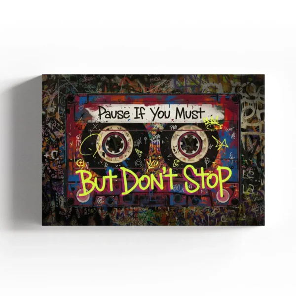 pause if you must - cassette tape art