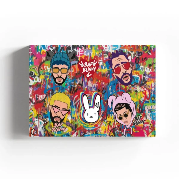 Bad Bunny – Ready to Hang HD Canvas – Reggaeton