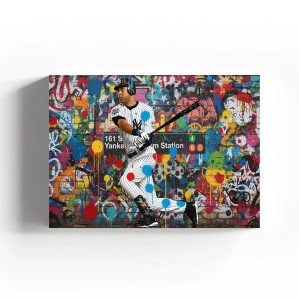The Captain – Ready to Hang HD Canvas – Derek Jeter – NYC Subway