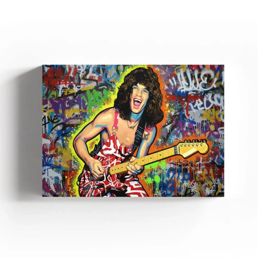 Eddie Van Halen – Ready to Hang HD Canvas – Rock Legend – Guitar