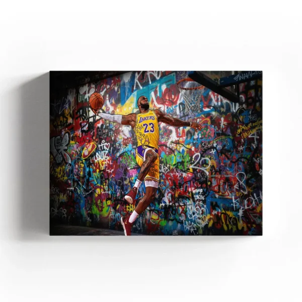 LeBron James – Ready to Hang HD Canvas – LA Basketball – King James
