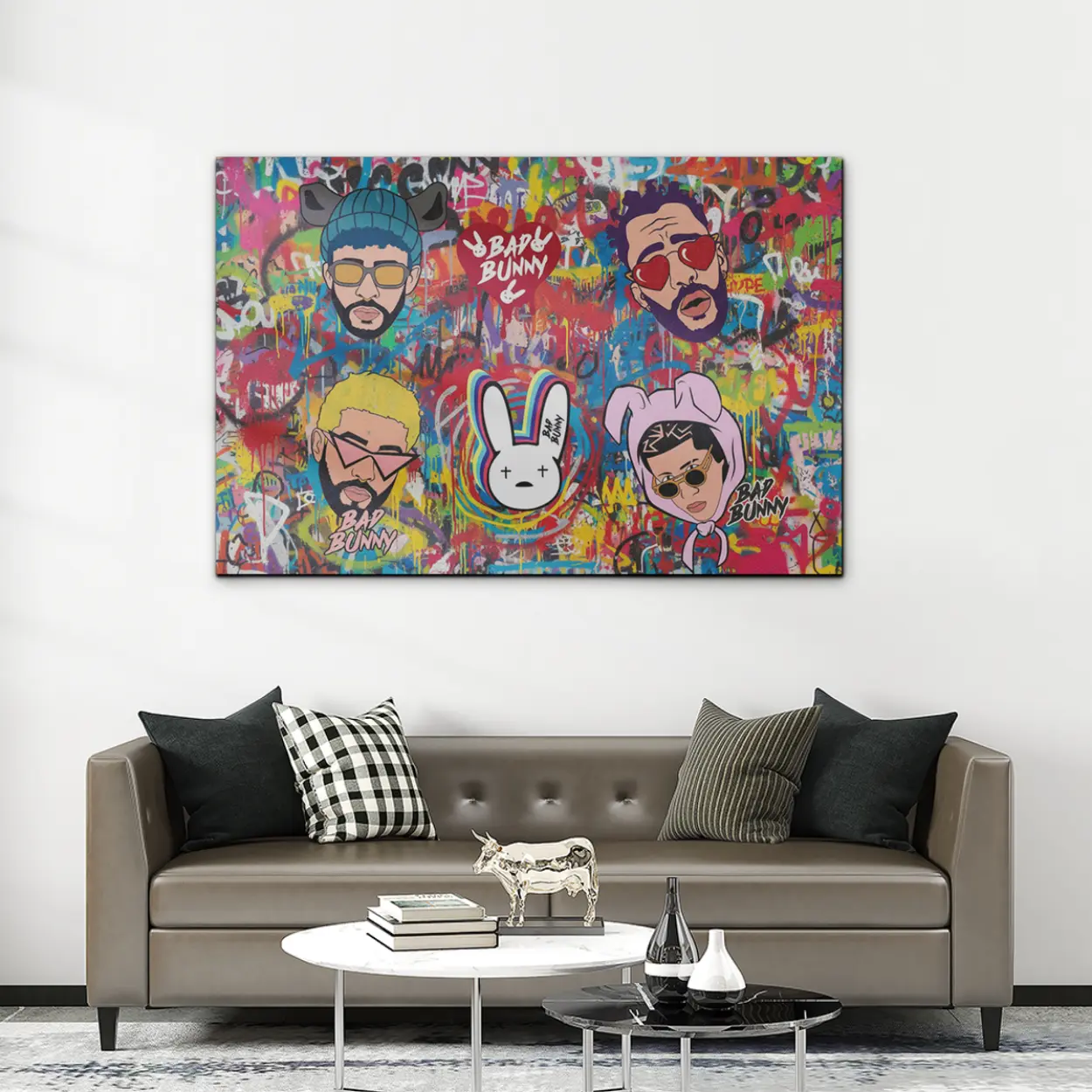 Bad Bunny – Ready to Hang HD Canvas – Reggaeton – Latin Music Icon - Image 11