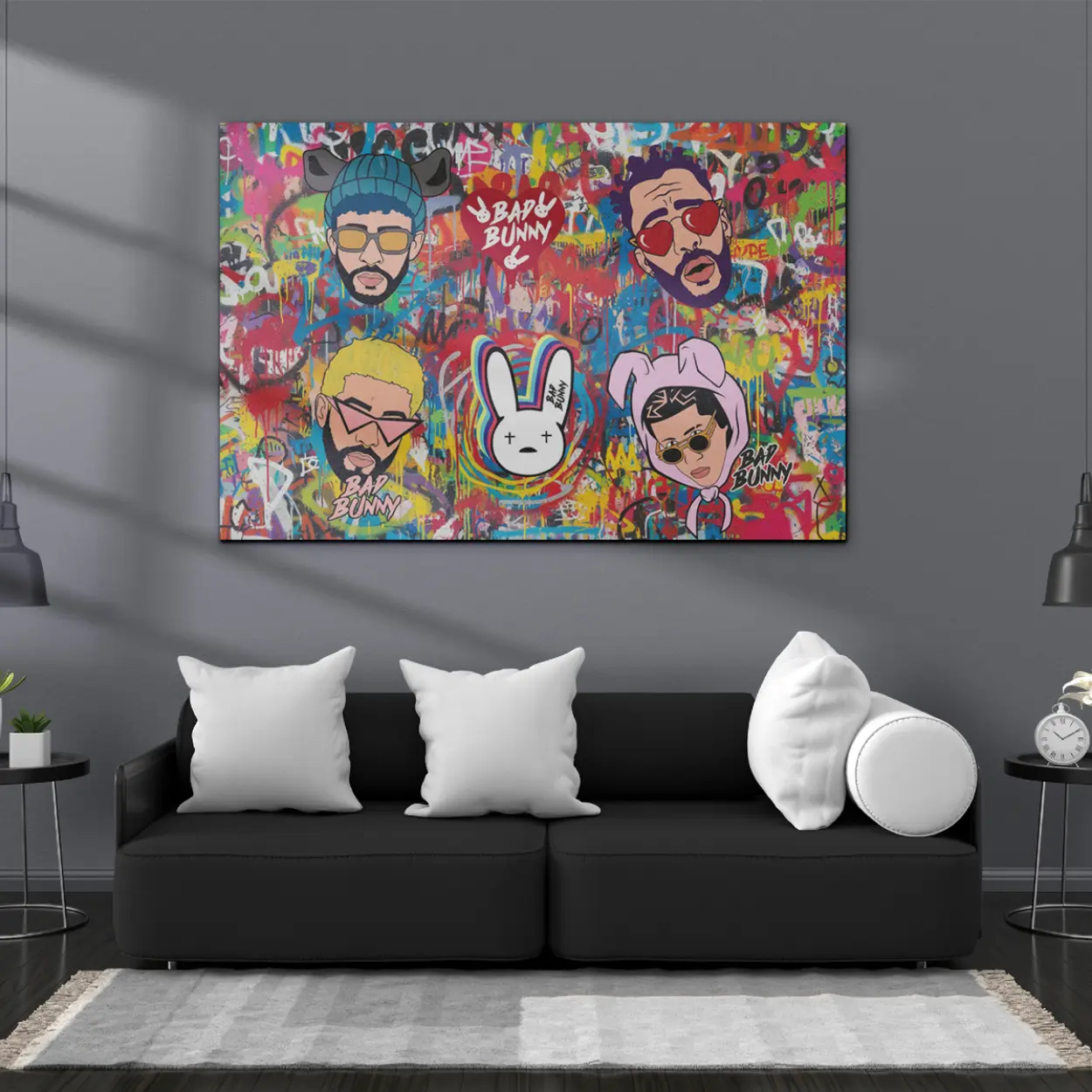 Bad Bunny – Ready to Hang HD Canvas – Reggaeton – Latin Music Icon - Image 14