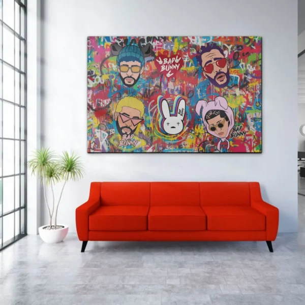 Bad Bunny – Ready to Hang HD Canvas – Reggaeton