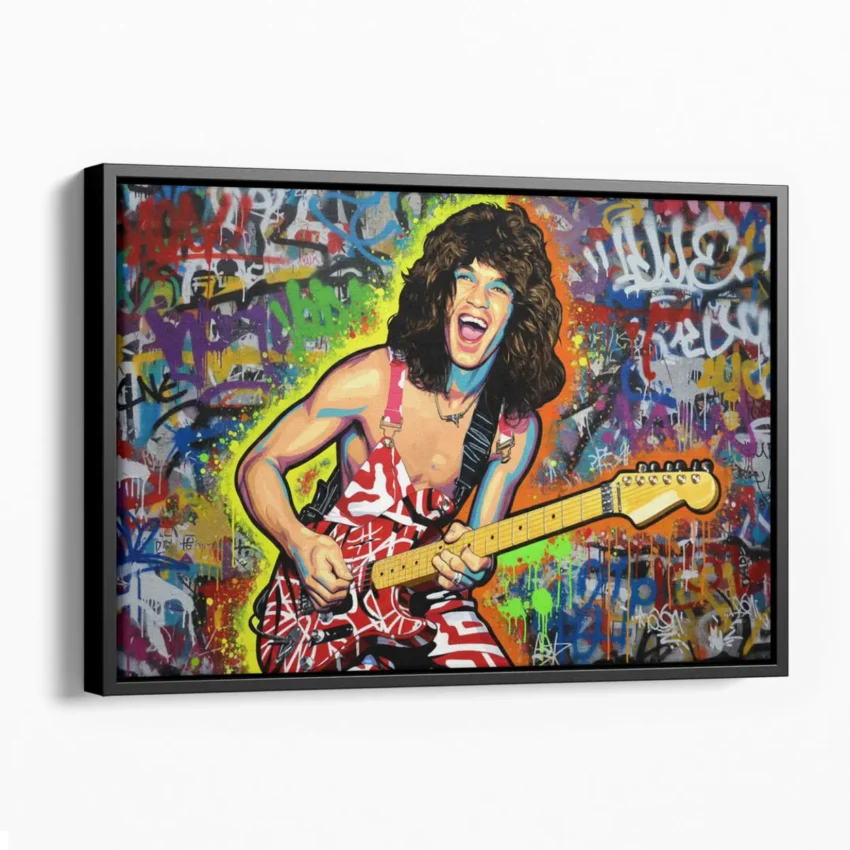 Eddie Van Halen – Ready to Hang HD Canvas – Rock Legend – Guitar